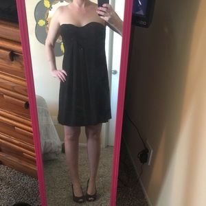 Xscape by Joanna Chen Strapless Lil’ Black Dress